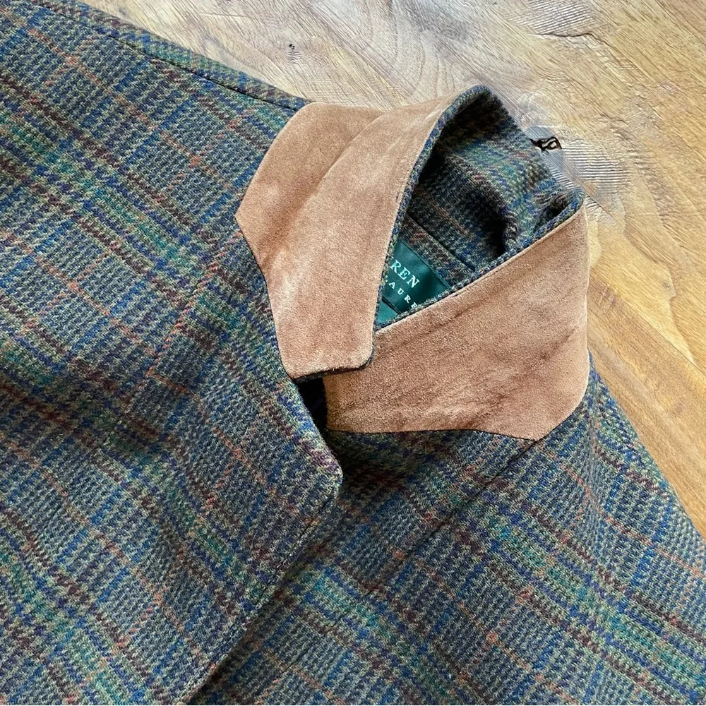 Lauren Ralph Lauren Checkered Blazer - Brown and Blue - Picture 7 of 16